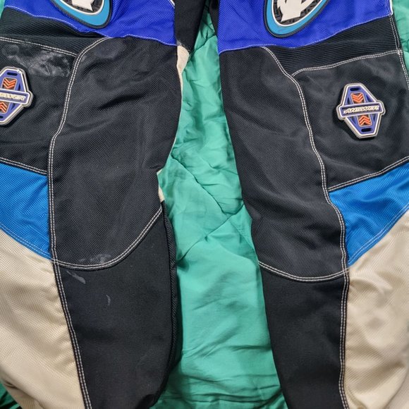 Answer Racing Edge Dirtbike Supercross Motocross Riding Pant Size 34 Blue Black - Picture 8 of 13